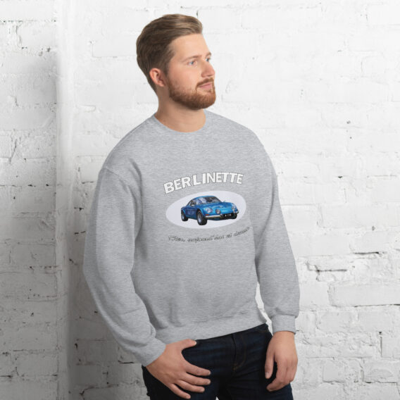 Sweat homme à Col Rond "Berlinette, hier, aujourd'hui et demain"