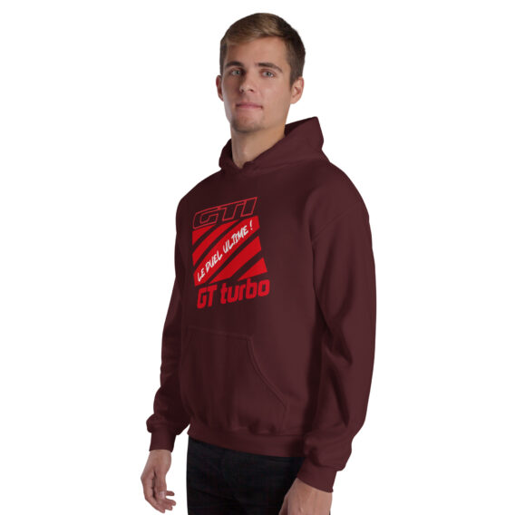 Sweat à capuche homme GTI GT TURBO, le duel ultime !