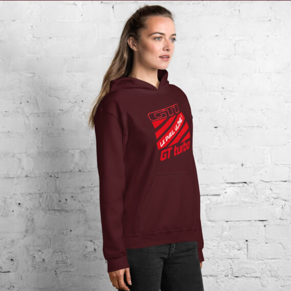 Sweat à capuche femme GTI GT TURBO, le duel ultime !