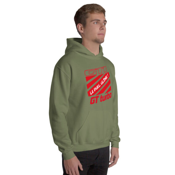 Sweat à capuche homme GTI GT TURBO, le duel ultime !