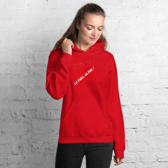 Sweat à capuche femme GTI GT TURBO, le duel ultime !