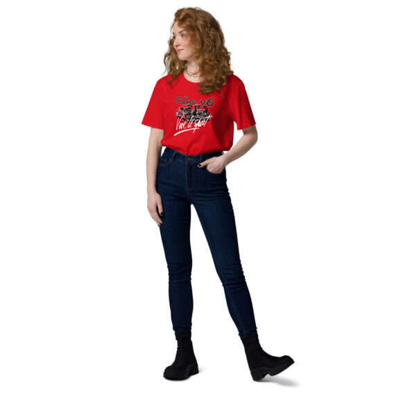 T-shirt femme en coton biologique clio v6 vive le sport