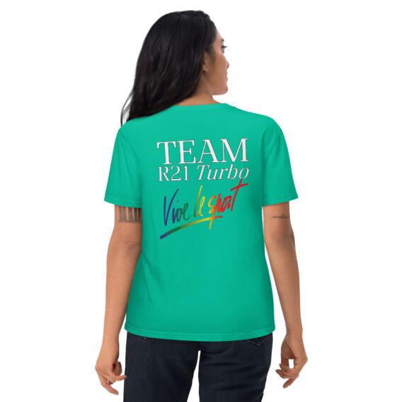 T-shirt femme en coton biologique R21 TURBO VIVE LE SPORT