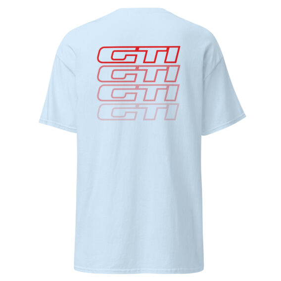 T-shirt 205 gti en rouge dégradé