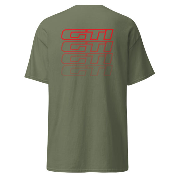 T-shirt 205 gti en rouge dégradé